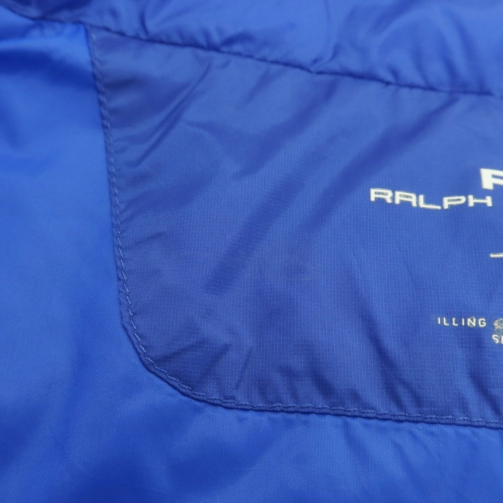 【中古】アールエルエックス ラルフローレン RLX RALPH LAUREN ナイロン ダウンベスト ブルー【 L 】【 状態ランクB 】【 メンズ 】