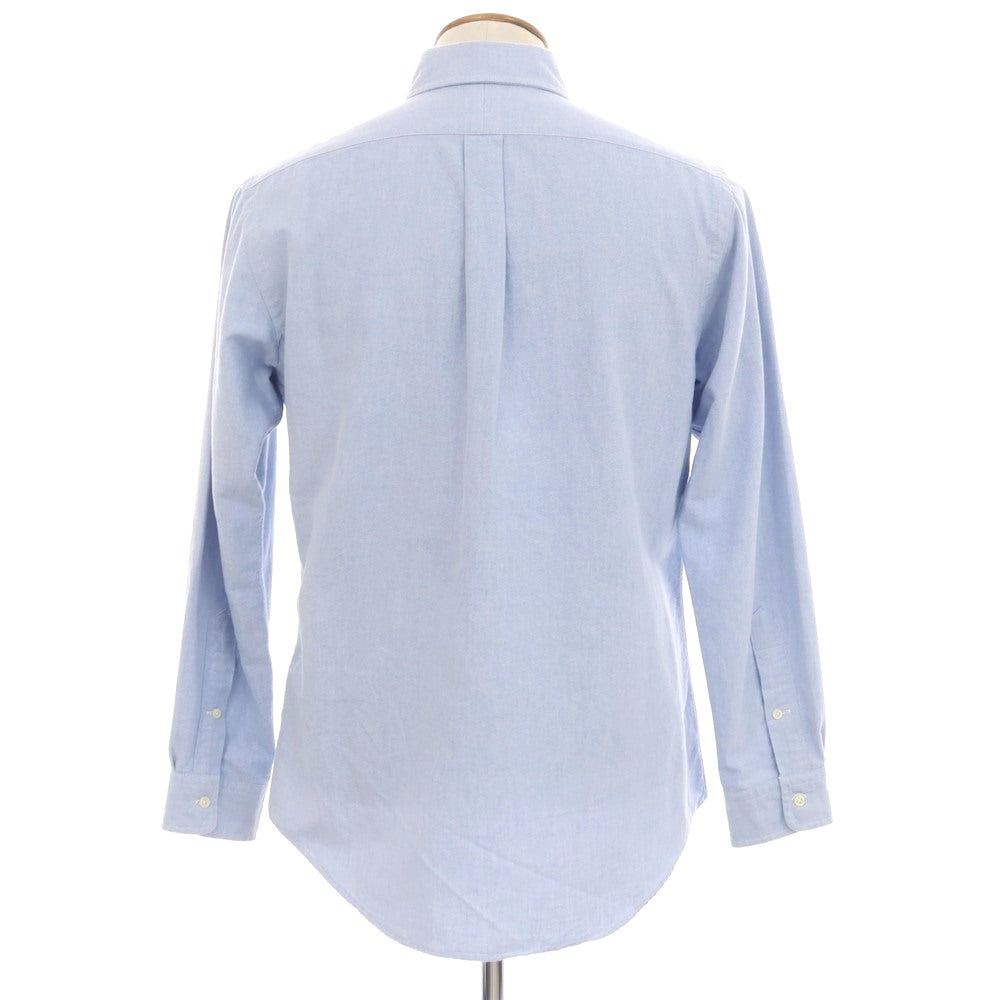 【中古】ラルフローレン RALPH LAUREN コットン オックスフォード ボタンダウン カジュアルシャツ ライトブルー【 M 】【 状態ランクB 】【 メンズ 】