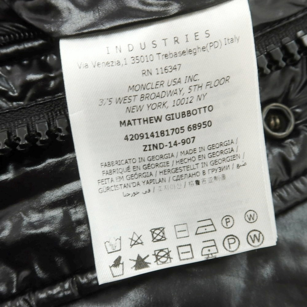 【中古】モンクレール MONCLER MATTHEW ナイロン ダウンジャケット ブラック【 3 】【 状態ランクB 】【 メンズ 】