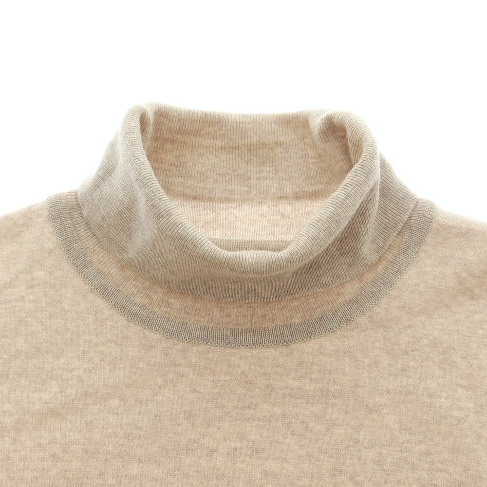 【中古】ジョンスメドレー JOHN SMEDLEY ハイゲージ ウール タートルネック プルオーバーニット メランジベージュ【 M 】【 状態ランクC 】【 メンズ 】