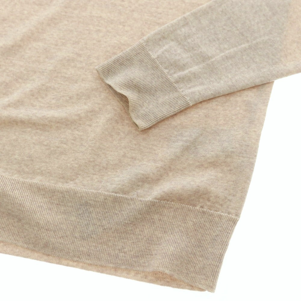 【中古】ジョンスメドレー JOHN SMEDLEY ハイゲージ ウール タートルネック プルオーバーニット メランジベージュ【 M 】【 状態ランクC 】【 メンズ 】