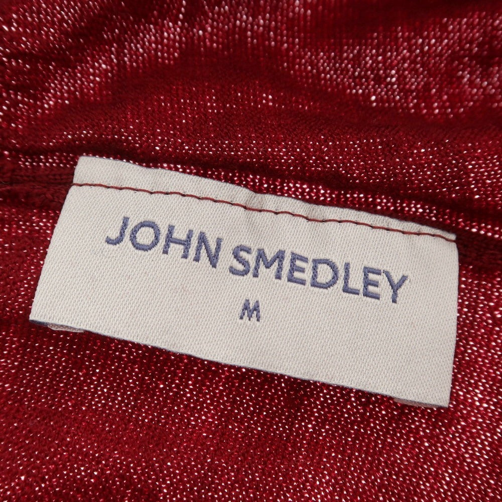 【中古】ジョンスメドレー JOHN SMEDLEY ハイゲージ ウール タートルネック プルオーバーニット ボルドー【 M 】【 状態ランクB 】【 メンズ 】