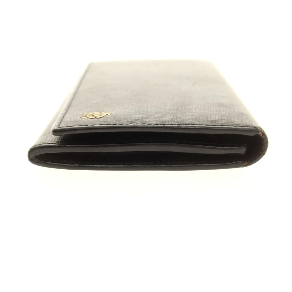 【中古】ダンヒル Dunhill レザー 長財布 ブラック【 状態ランクC 】【 メンズ 】