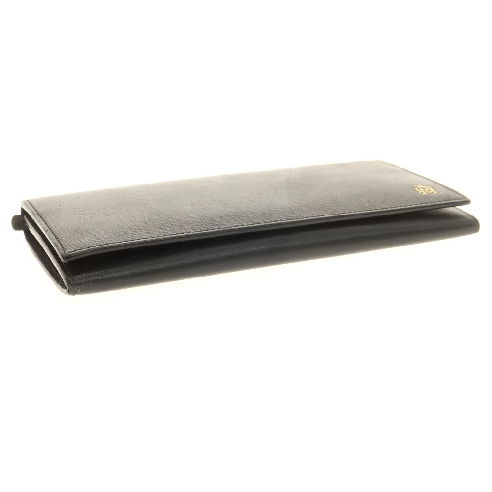 【中古】ダンヒル Dunhill レザー 長財布 ブラック【 状態ランクC 】【 メンズ 】