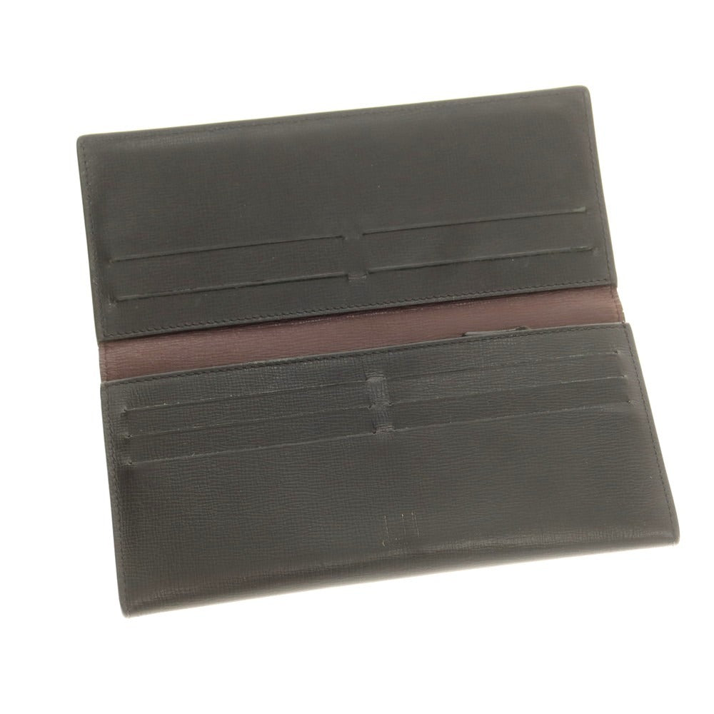 【中古】ダンヒル Dunhill レザー 長財布 ブラック【 状態ランクC 】【 メンズ 】