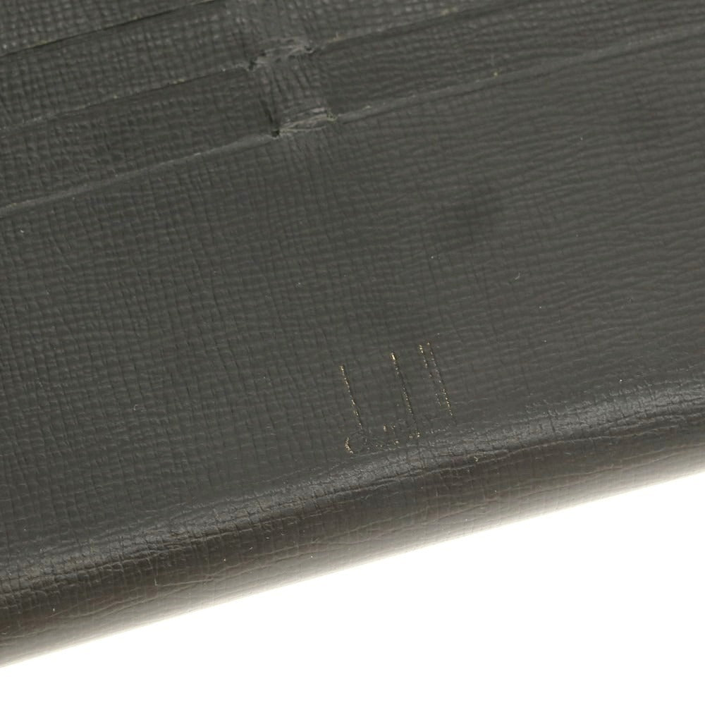 【中古】ダンヒル Dunhill レザー 長財布 ブラック【 状態ランクC 】【 メンズ 】