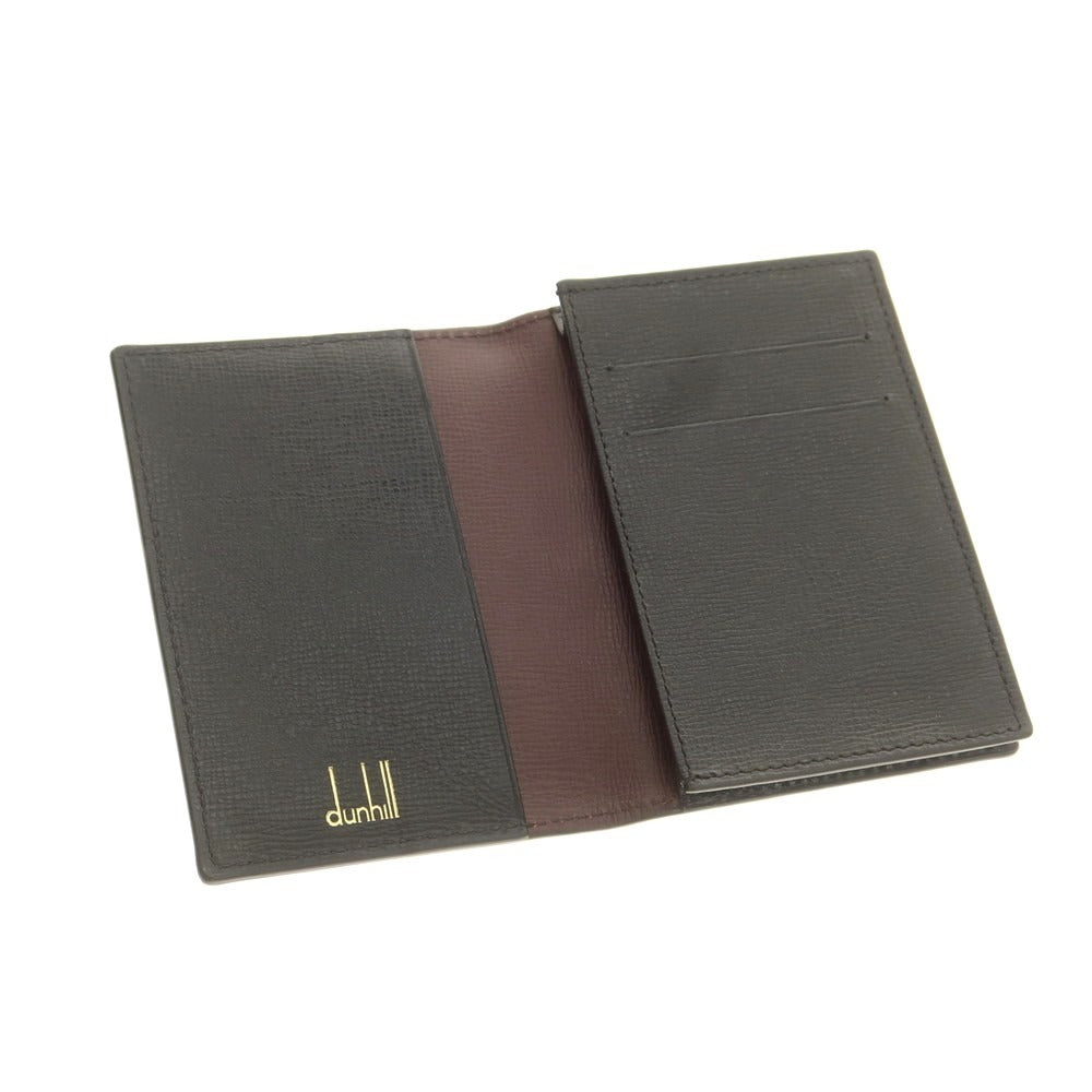【中古】ダンヒル Dunhill レザー 名刺入れ ブラック【 状態ランクB 】【 メンズ 】