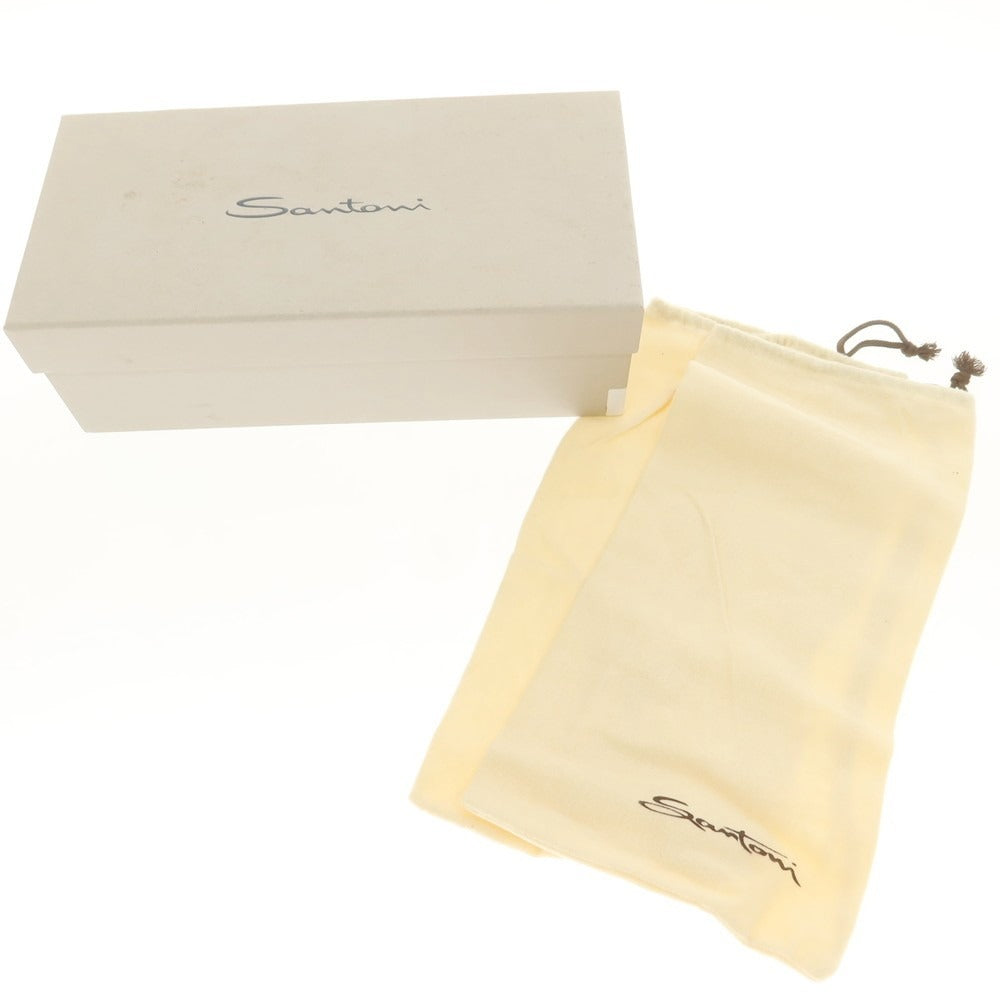 【中古】サントーニ Santoni スエード リボン ローファー ライトブラウン【 8 】【 状態ランクC 】【 メンズ 】