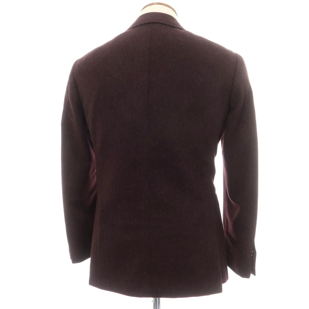 【中古】ブリッラ ペル イル グスト Brilla per il gusto カシミヤ テーラードジャケット ボルドー【 46 】【 状態ランクA 】【 メンズ 】