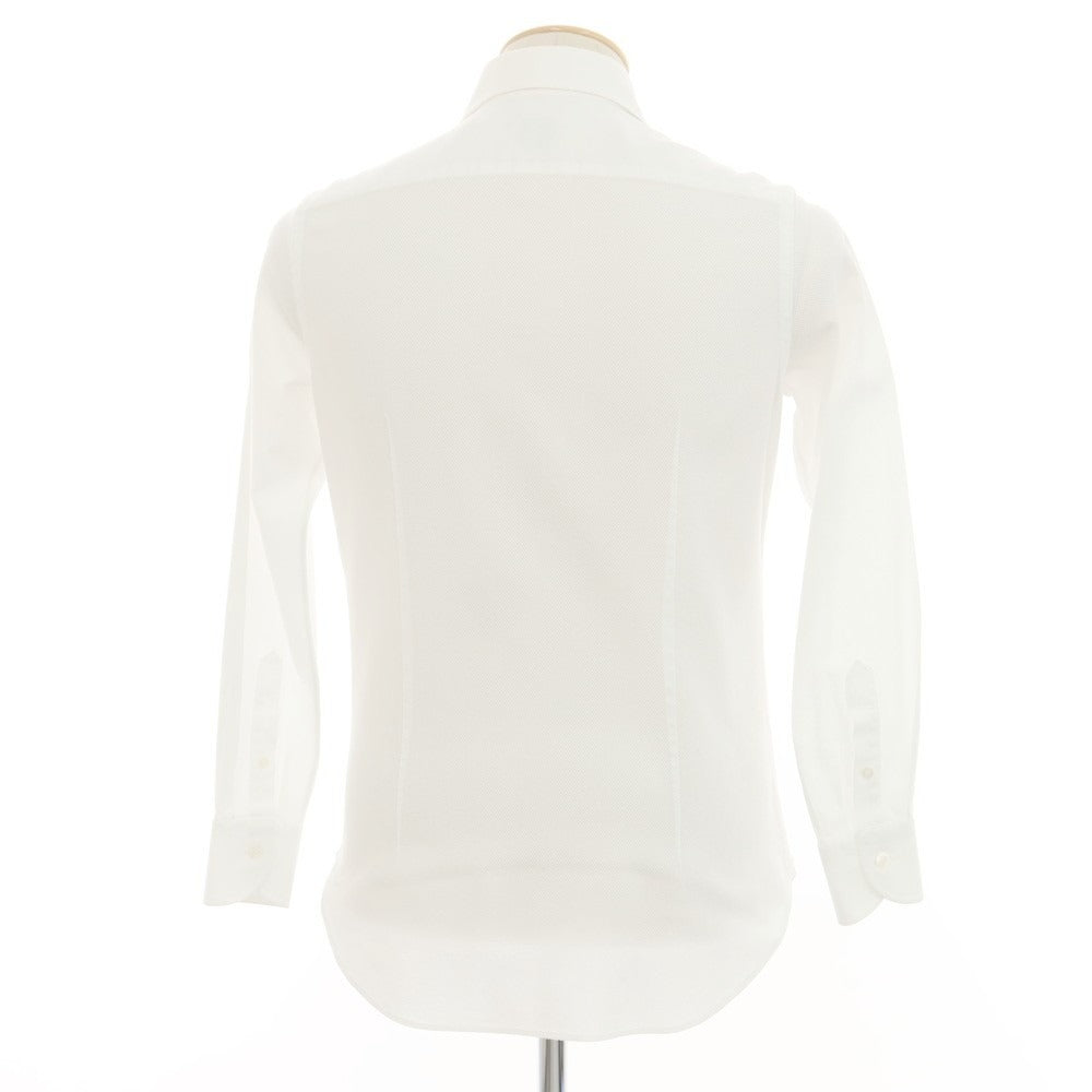 【中古】ビームスエフ BEAMS F コットン ワイドカラー ドレスシャツ ホワイト【 38 】【 状態ランクB 】【 メンズ 】