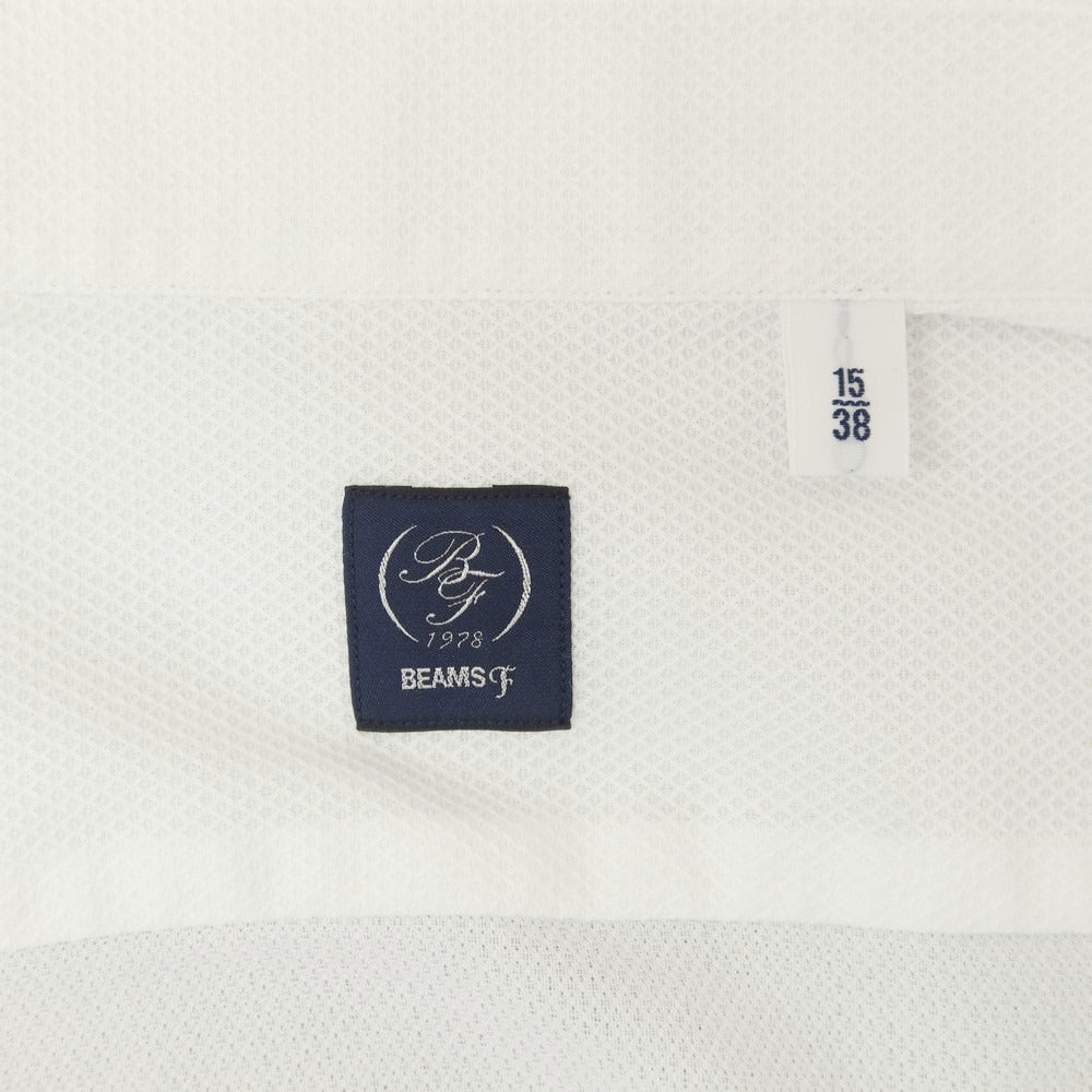 【中古】ビームスエフ BEAMS F コットン ワイドカラー ドレスシャツ ホワイト【 38 】【 状態ランクB 】【 メンズ 】