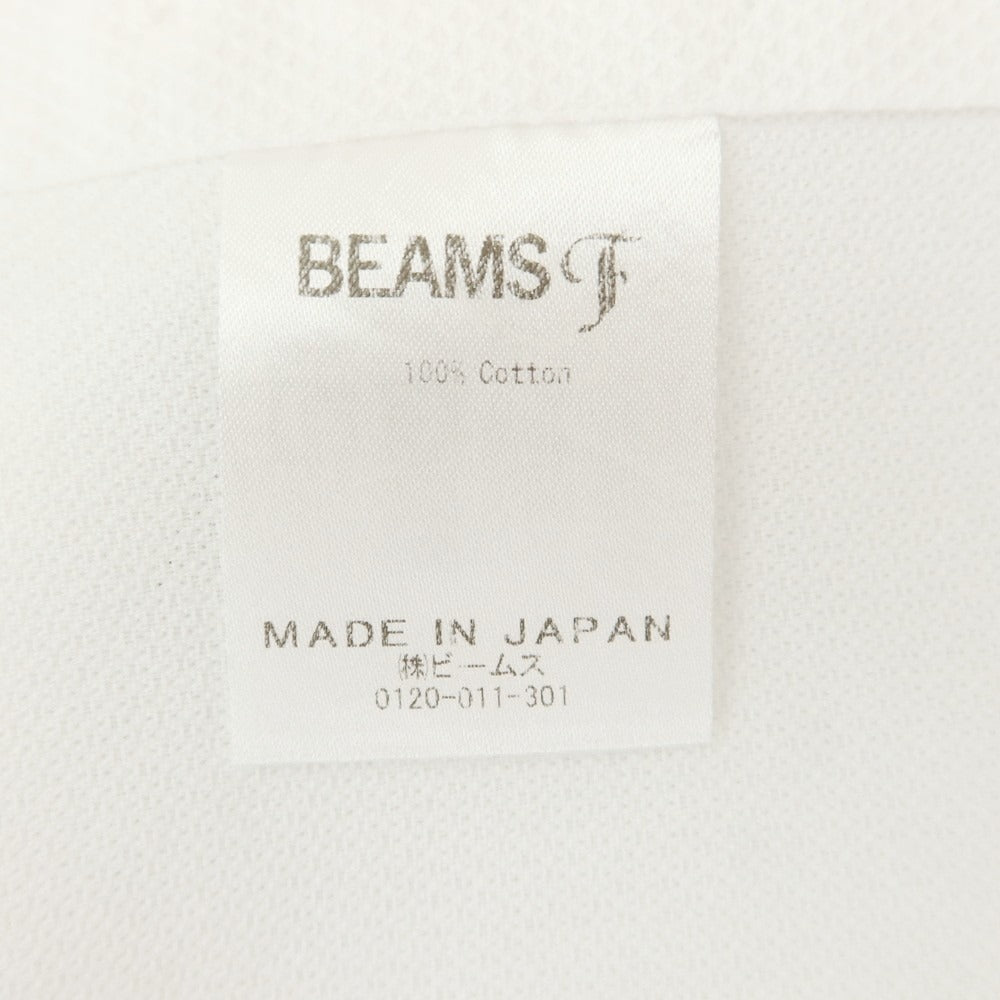 【中古】ビームスエフ BEAMS F コットン ワイドカラー ドレスシャツ ホワイト【 38 】【 状態ランクB 】【 メンズ 】
