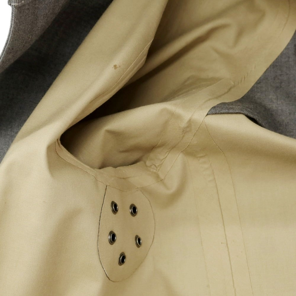 【中古】【未使用】マッキントッシュ Mackintosh ウール ゴム引き フーデッドコート グレー【 38 】【 状態ランクS 】【 メンズ 】