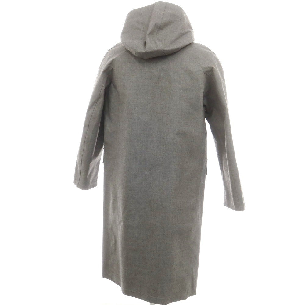 【中古】【未使用】マッキントッシュ Mackintosh ウール ゴム引き フーデッドコート グレー【 38 】【 状態ランクS 】【 メンズ 】