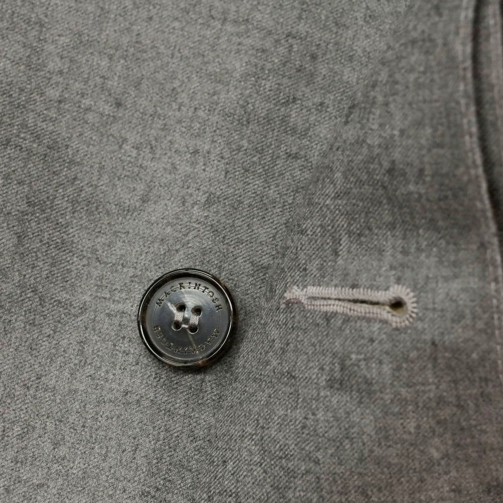 【中古】【未使用】マッキントッシュ Mackintosh ウール ゴム引き フーデッドコート グレー【 38 】【 状態ランクS 】【 メンズ 】