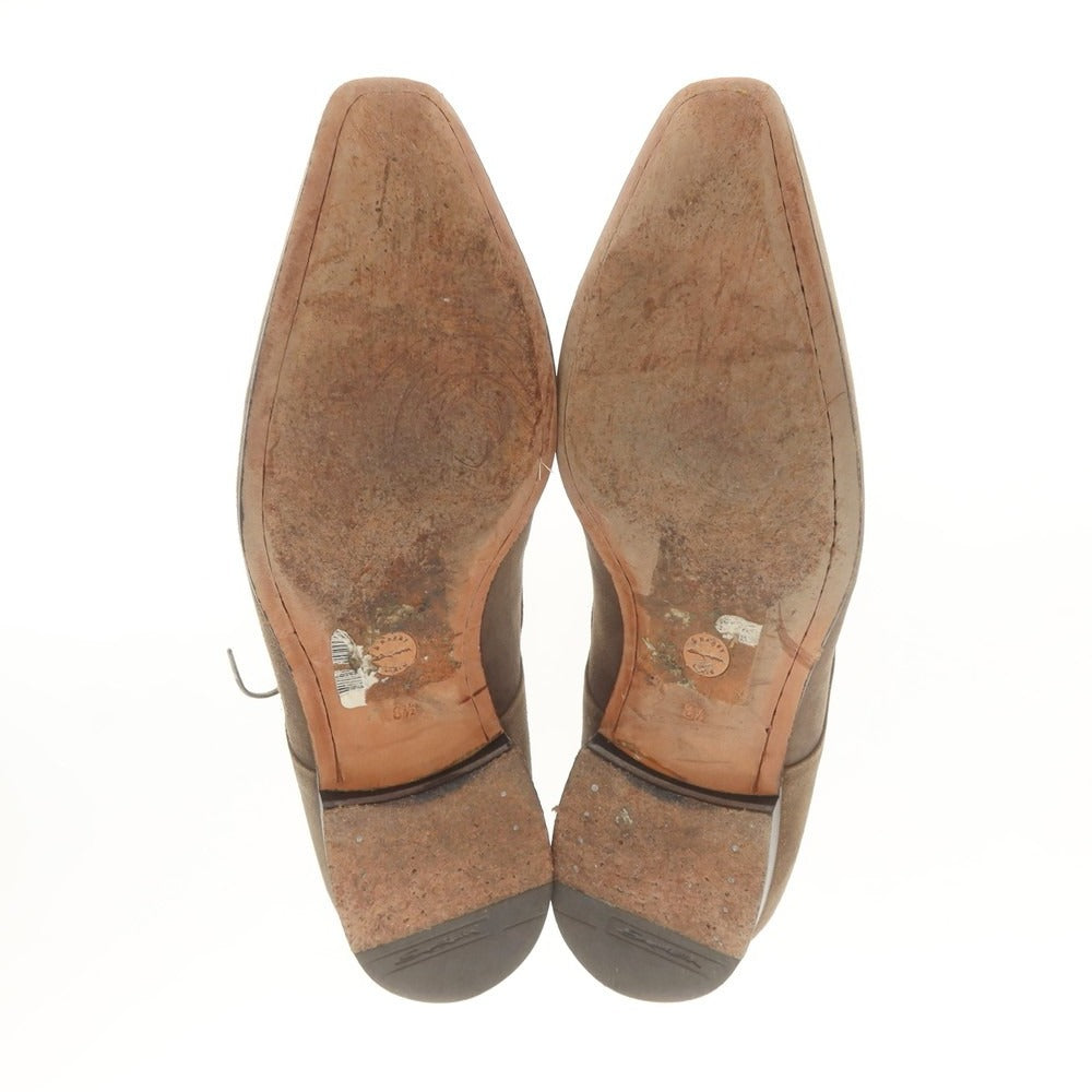 【中古】サントーニ Santoni スエード チャッカブーツ ブラウン【 8 1/2 F 】【 状態ランクD 】【 メンズ 】