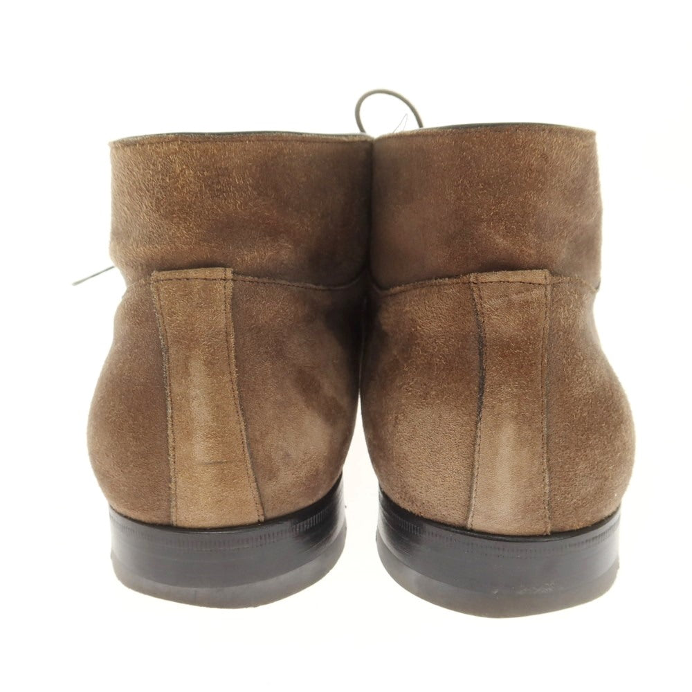 【中古】サントーニ Santoni スエード チャッカブーツ ブラウン【 8 1/2 F 】【 状態ランクD 】【 メンズ 】