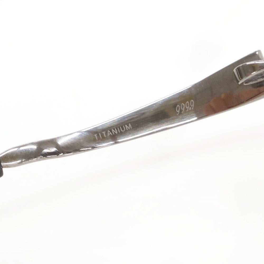 【中古】フォーナインズ 999.9 S-592T スクエア サングラス ブラックシルバー【 55□17 125 】【 状態ランクC 】【 メンズ 】