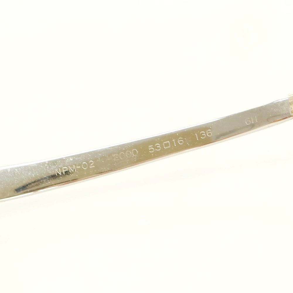 【中古】フォーナインズ 999.9 NPM-02 サングラス クリアxシルバー【 53□16 136 】【 状態ランクC 】【 メンズ 】
