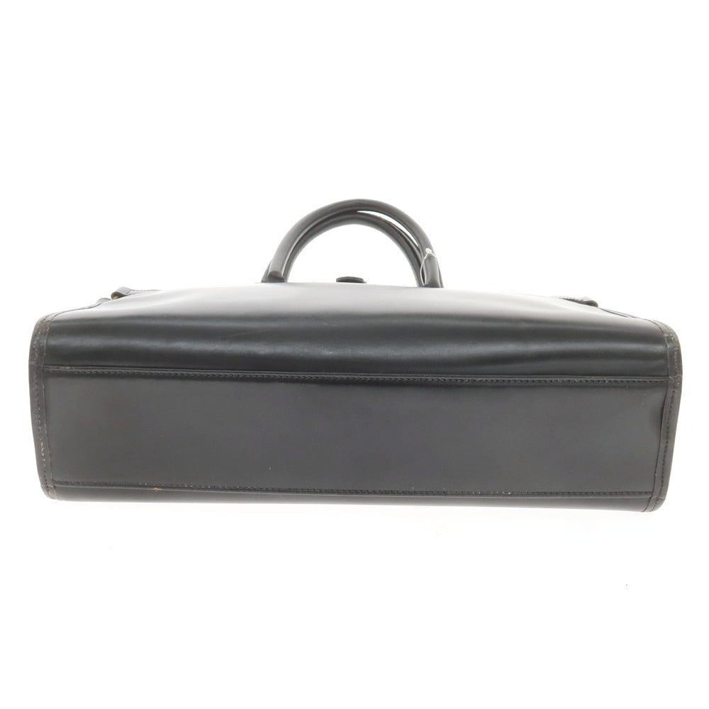 【中古】エッティンガー ETTINGER ブライドルレザー ブリーフトートバッグ ブラック【 状態ランクC 】【 メンズ 】