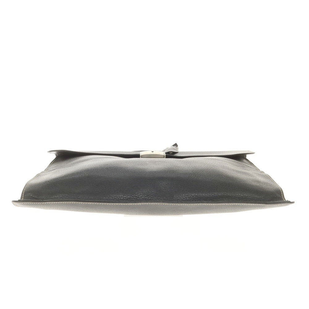 【中古】マリネッラ E.MARINELLA ソットブラッチョ クラッチバッグ ブリーフケース ブラック【 状態ランクC 】【 メンズ 】