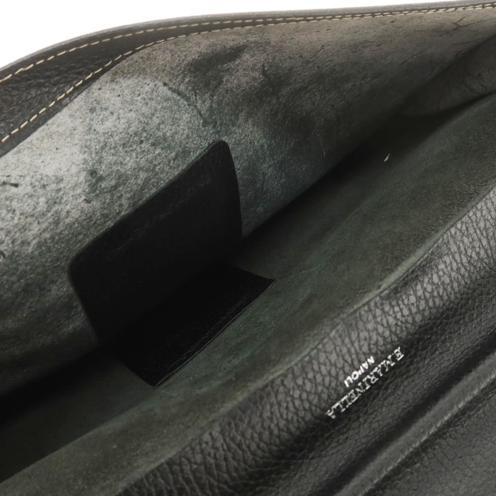 【中古】マリネッラ E.MARINELLA ソットブラッチョ クラッチバッグ ブリーフケース ブラック【 状態ランクC 】【 メンズ 】