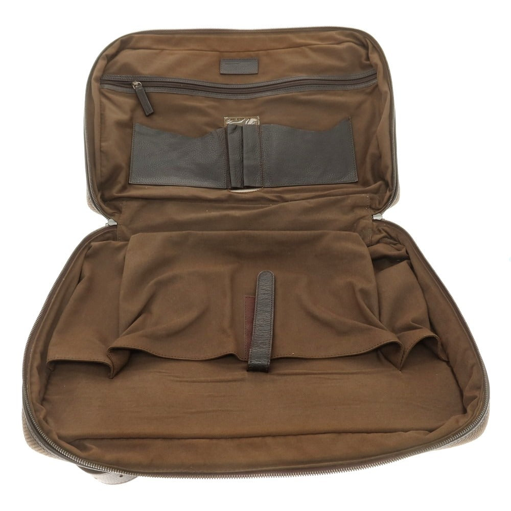 【中古】ポルシェデザイン Porsche Design ツイルキャンバス ブリーフケース ダークオリーブxダークブラウン【 状態ランクC 】【 メンズ 】