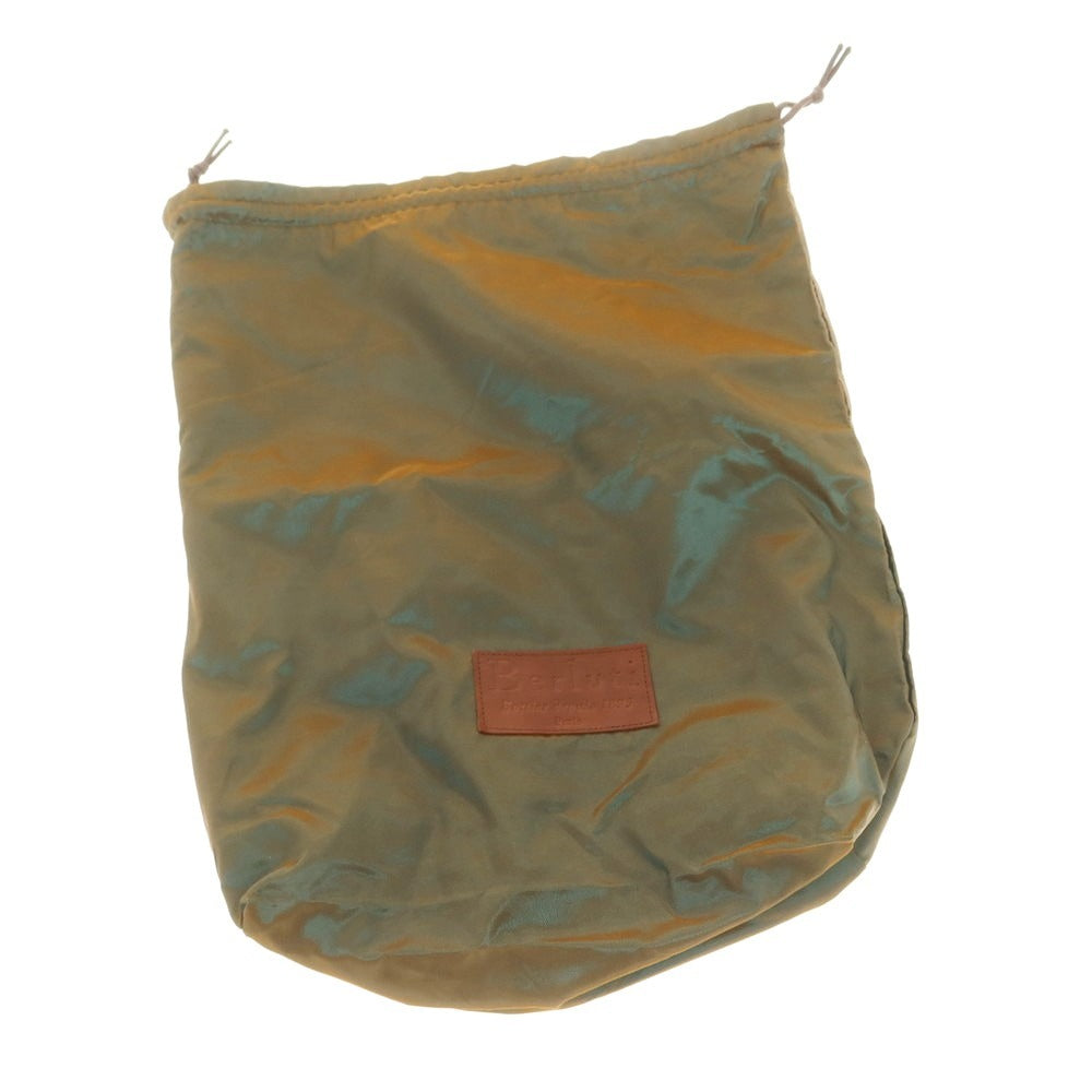 【中古】ベルルッティ Berluti カリグラフィ レザー ショルダーバッグ ブラウン【 状態ランクB 】【 メンズ 】