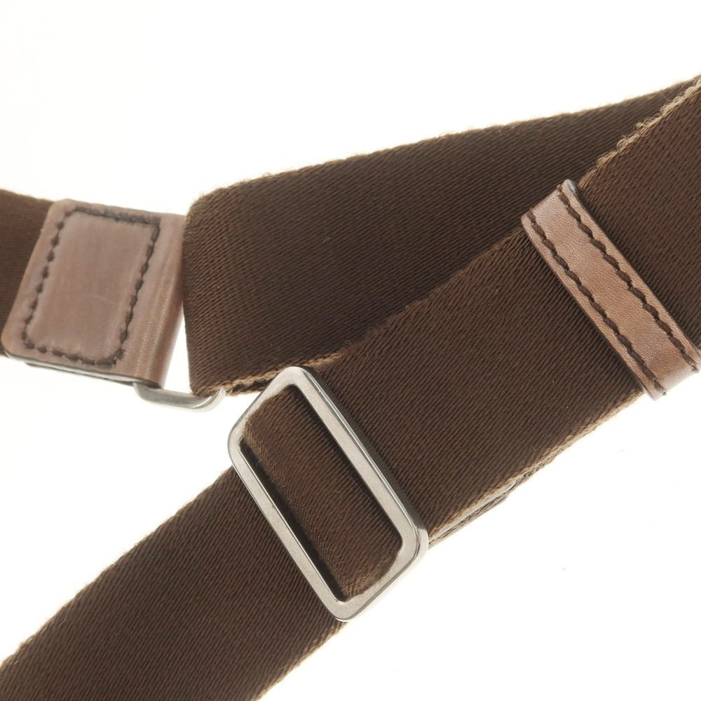 【中古】ベルルッティ Berluti カリグラフィ レザー ショルダーバッグ ブラウン【 状態ランクB 】【 メンズ 】