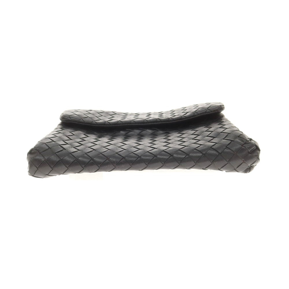 【中古】ボッテガヴェネタ BOTTEGAVENETA イントレチャートレザー クラッチバッグ ブラック【 状態ランクB 】【 メンズ 】