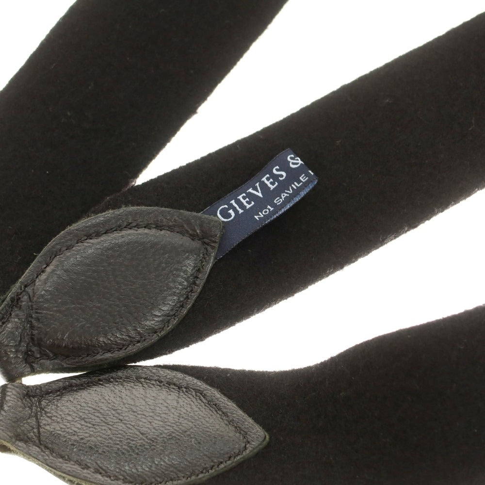 【中古】ギーブス&ホークス GIEVES&HAWKES サスペンダー ブラック【 状態ランクB 】【 メンズ 】