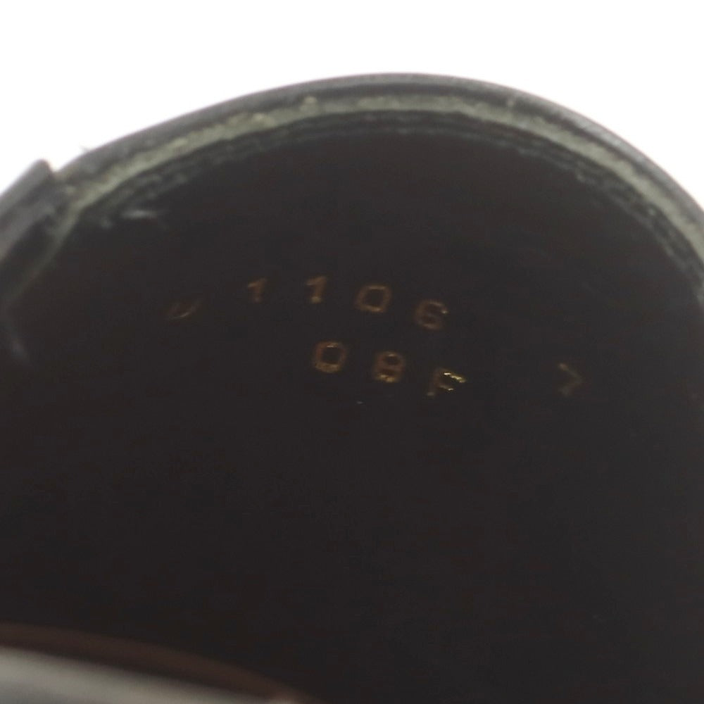 【中古】ユニオンインペリアル UNION IMPERIAL サイドエラスティック クォーターブローグ ドレスシューズ ブラック【 7EEE 】【 状態ランクB 】【 メンズ 】