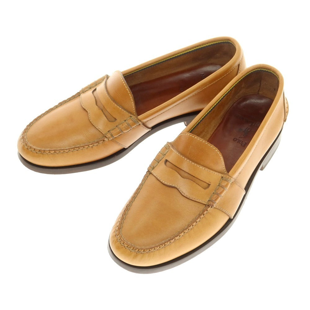 【中古】ポロ ラルフローレン Polo Ralph Lauren コインローファー ベージュ【 8 D 】【 状態ランクC 】【 メンズ 】