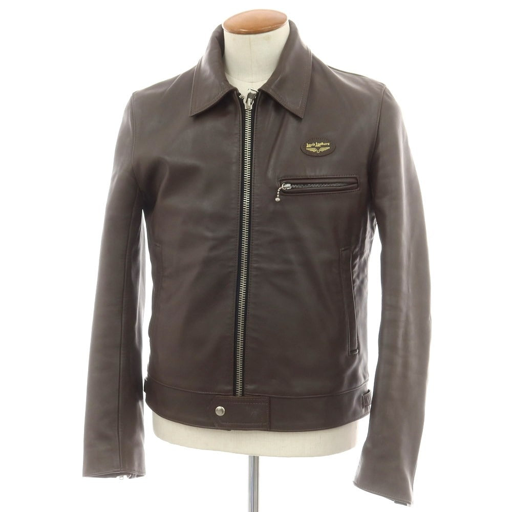 【中古】ヒステリックグラマー HYSTERIC GLAMOUR ×Lewis Leathers レザー ライダースジャケット ブラウン【 M 】【 状態ランクC 】【 メンズ 】