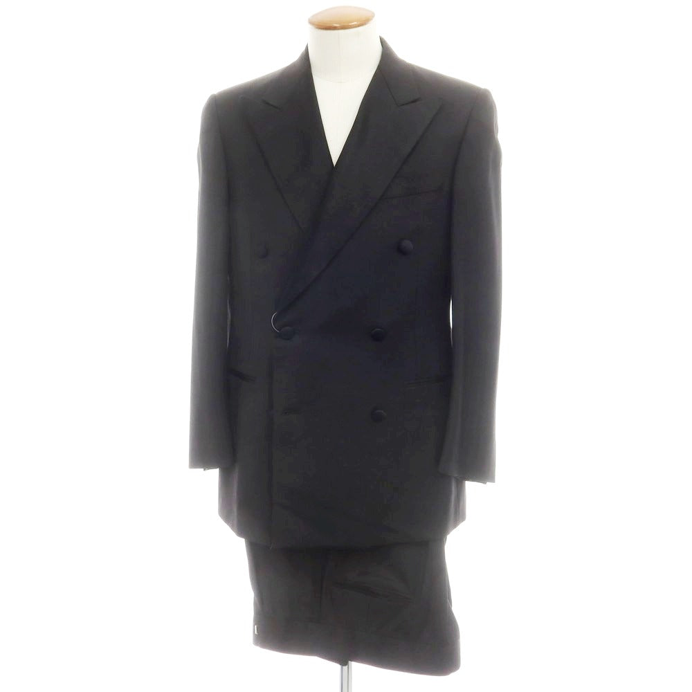 【中古】ベルベスト Belvest ウール タキシード ダブルスーツ ブラック【 46 】【 状態ランクC 】【 メンズ 】