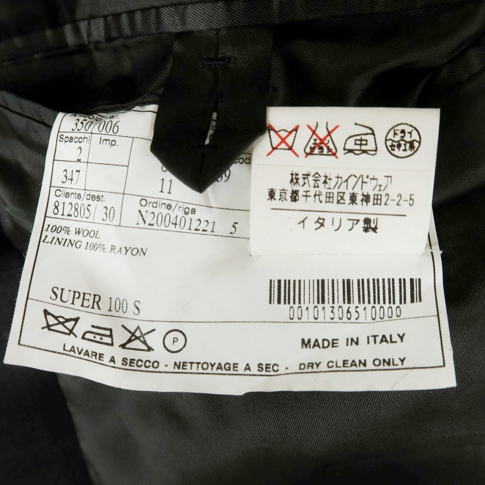 【中古】ベルベスト Belvest ウール タキシード ダブルスーツ ブラック【 46 】【 状態ランクC 】【 メンズ 】