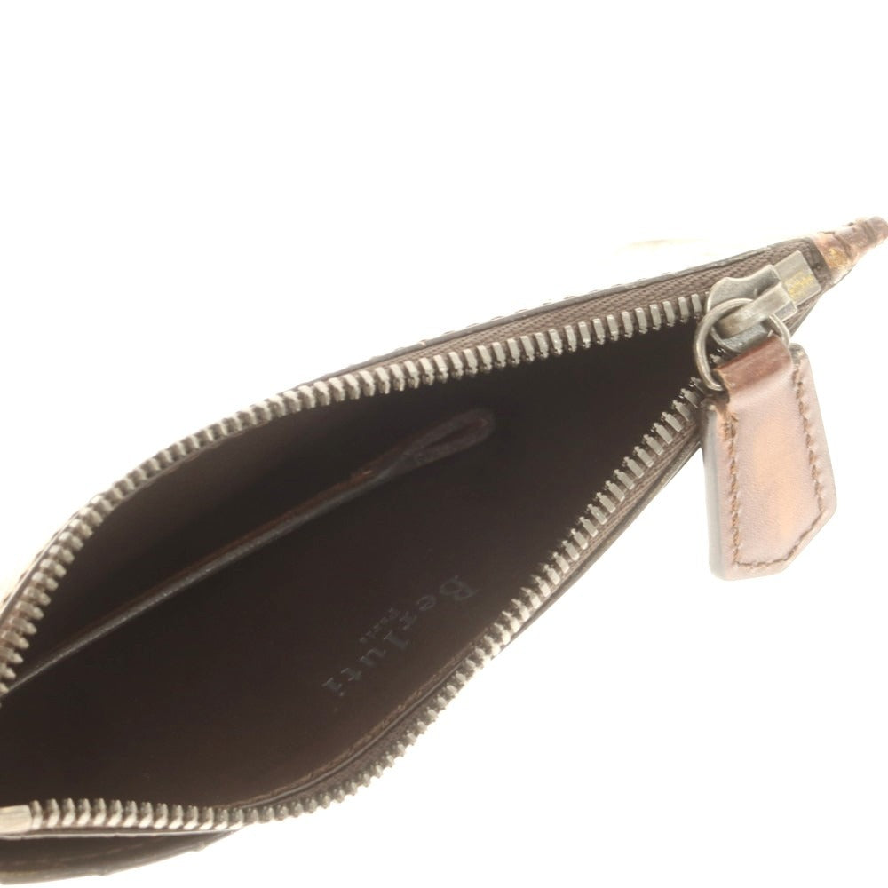 【中古】ベルルッティ Berluti ゴールデンパティーヌ カリグラフィ カードケース ブラウン【 状態ランクA 】【 メンズ 】