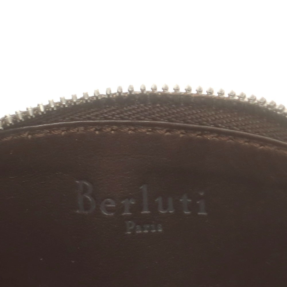 【中古】ベルルッティ Berluti ゴールデンパティーヌ カリグラフィ カードケース ブラウン【 状態ランクA 】【 メンズ 】