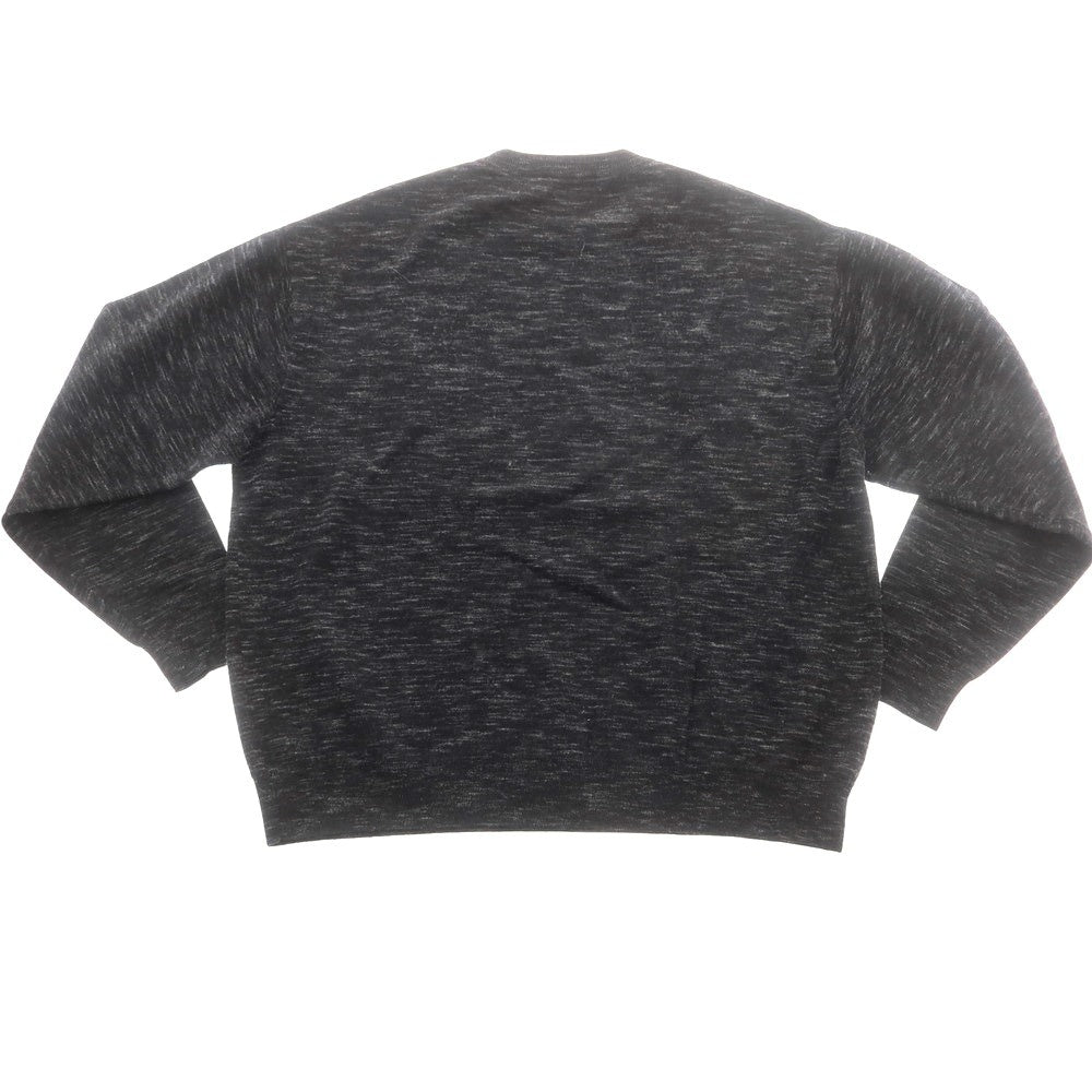 【中古】クレプスキュール crepuscule ウール系 クルーネック プルオーバーニット ブラック【 表記なし(M位) 】【 状態ランクB 】【 メンズ 】