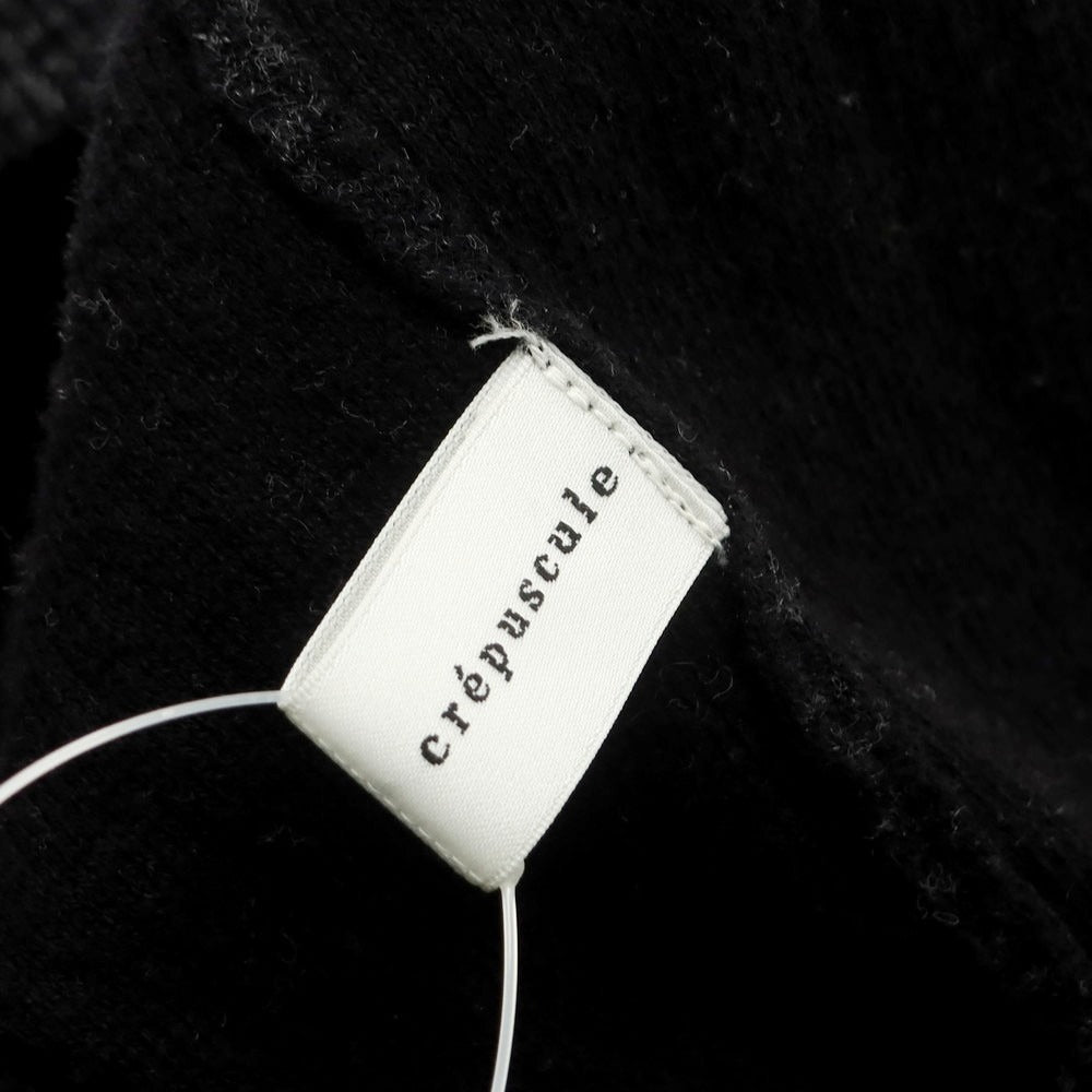 【中古】クレプスキュール crepuscule ウール系 クルーネック プルオーバーニット ブラック【 表記なし(M位) 】【 状態ランクB 】【 メンズ 】