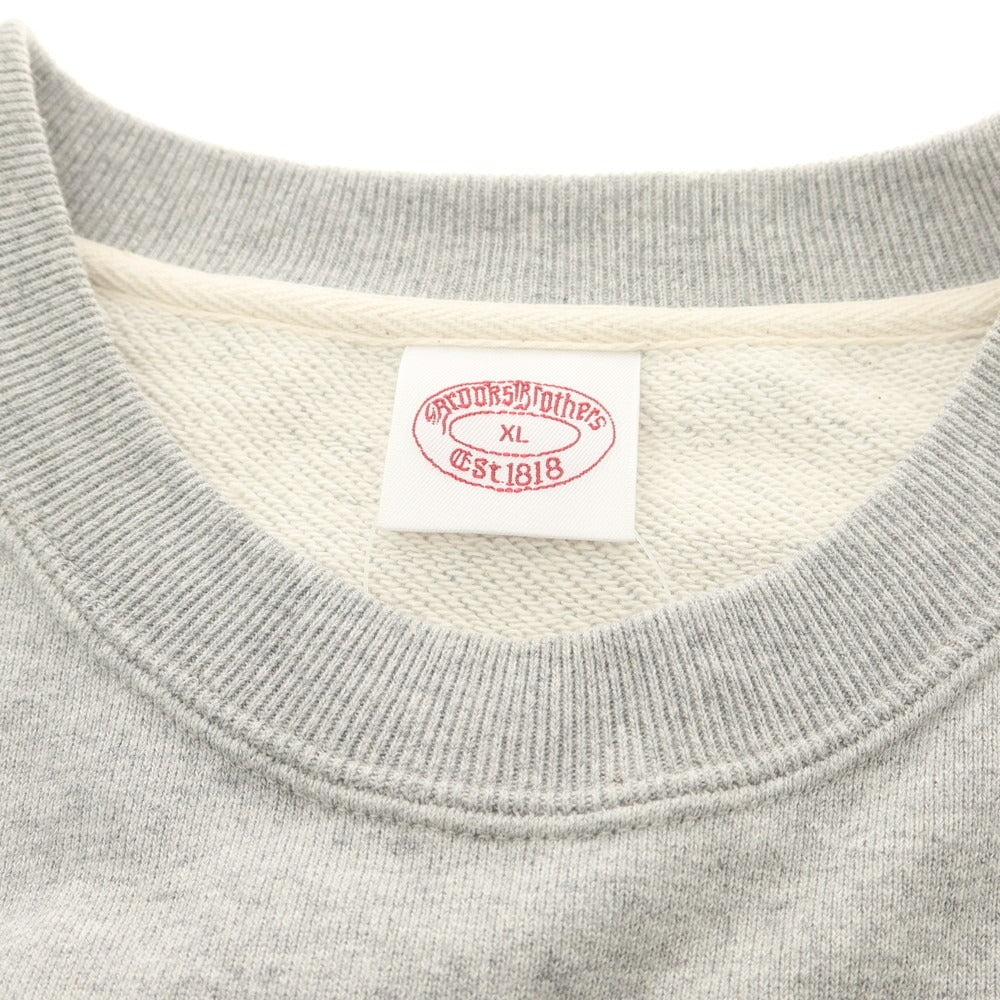 【中古】ブルックスブラザーズ Brooks Brothers コットン系 クルーネック スウェット グレー【 XL 】【 状態ランクB 】【 メンズ 】
