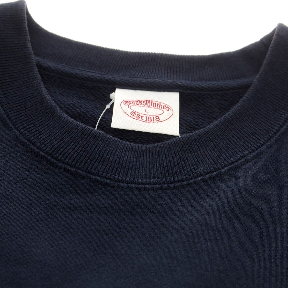 【中古】ブルックスブラザーズ Brooks Brothers コットン クルーネック スウェット ネイビー【 L 】【 状態ランクB 】【 メンズ 】
