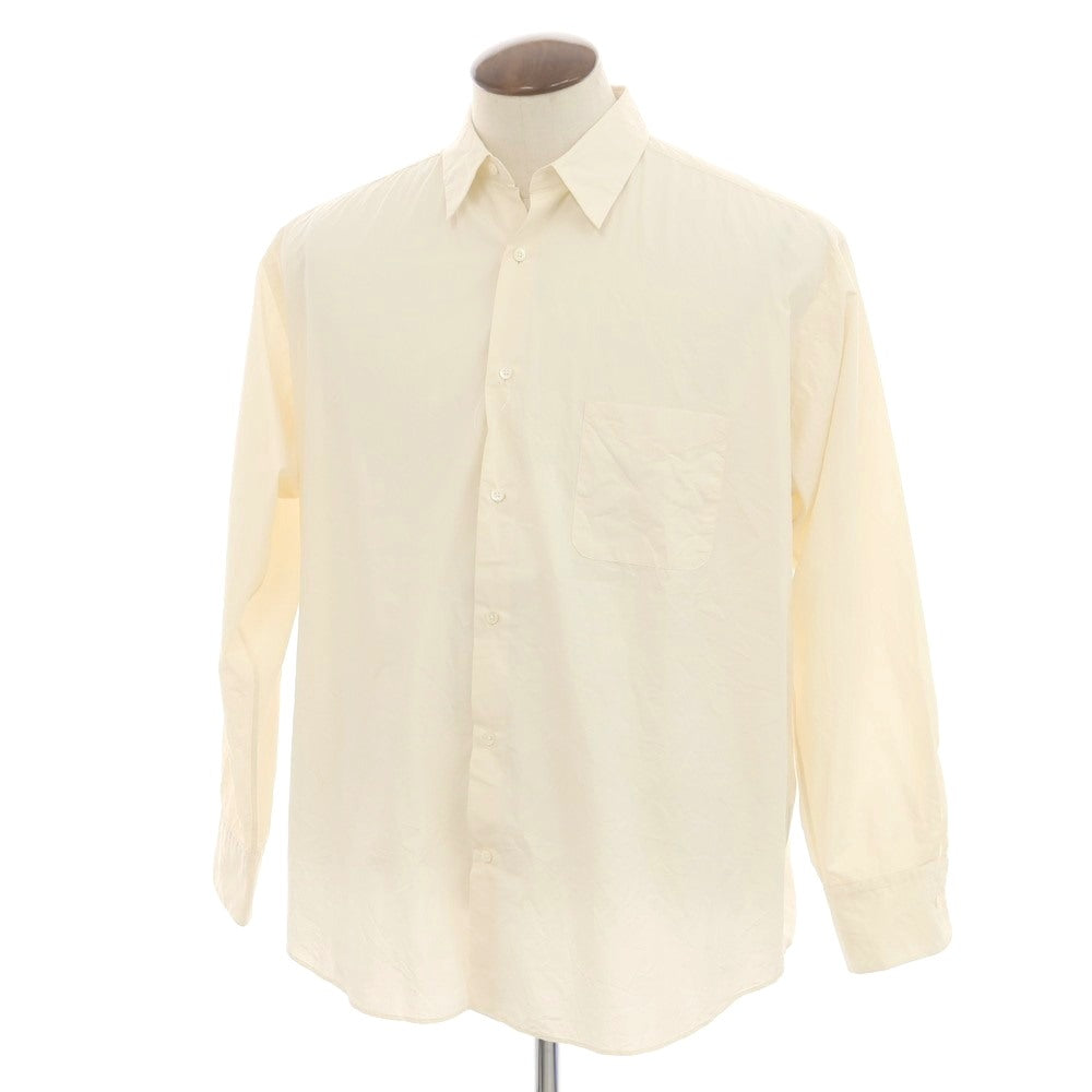 【中古】マーカウェア markaware コットン レギュラーカラー カジュアルシャツ ペールイエロー【 3 】【 状態ランクB 】【 メンズ 】