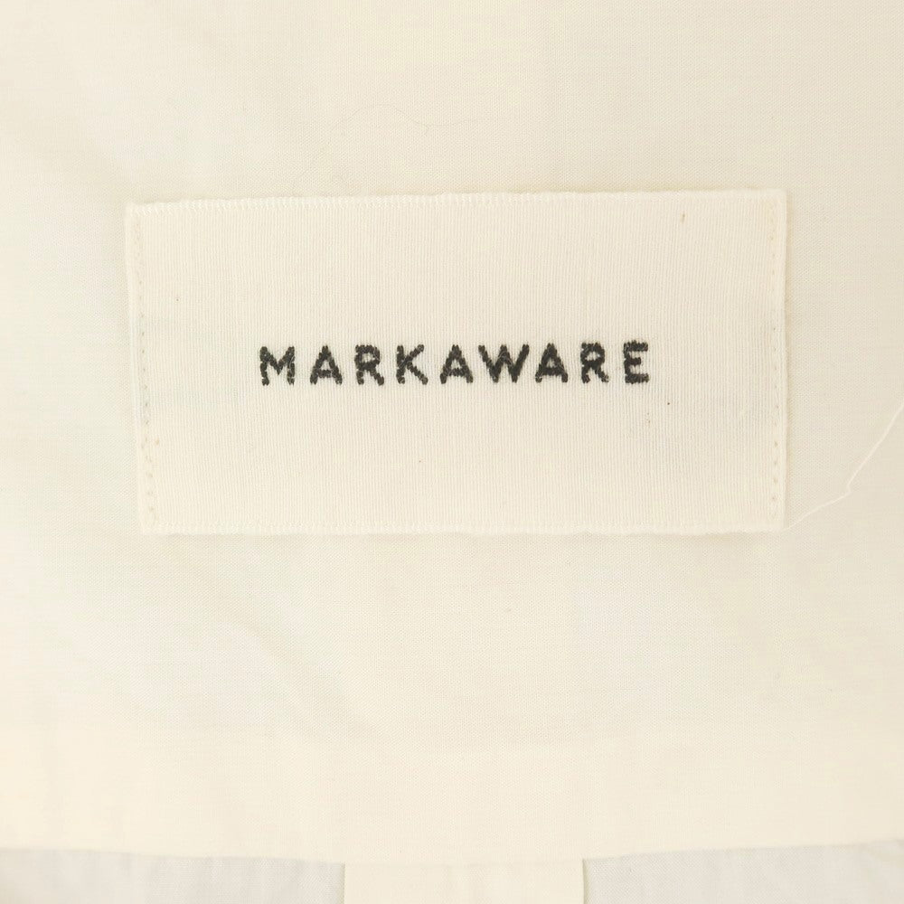 【中古】マーカウェア markaware コットン レギュラーカラー カジュアルシャツ ペールイエロー【 3 】【 状態ランクB 】【 メンズ 】