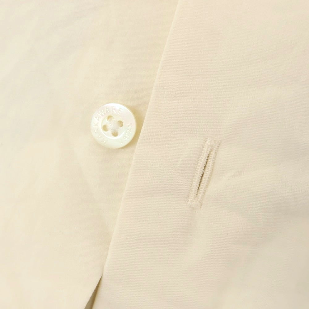 【中古】マーカウェア markaware コットン レギュラーカラー カジュアルシャツ ペールイエロー【 3 】【 状態ランクB 】【 メンズ 】