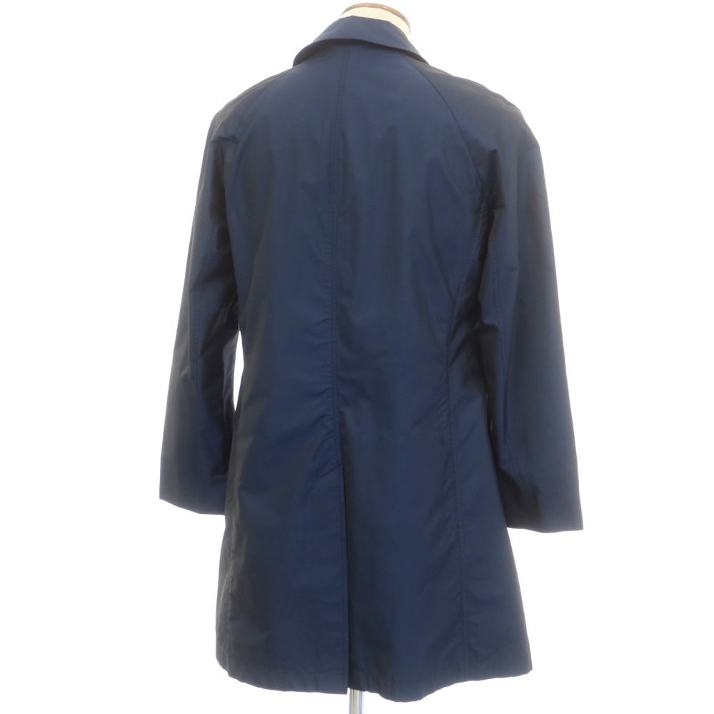 【中古】アクアスキュータム Aquascutum ナイロン ステンカラーコート ネイビー【 38 】【 状態ランクC 】【 メンズ 】