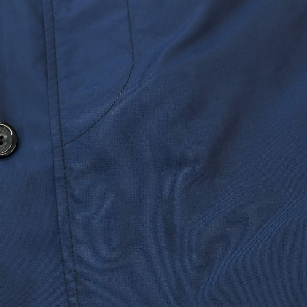 【中古】アクアスキュータム Aquascutum ナイロン ステンカラーコート ネイビー【 38 】【 状態ランクC 】【 メンズ 】