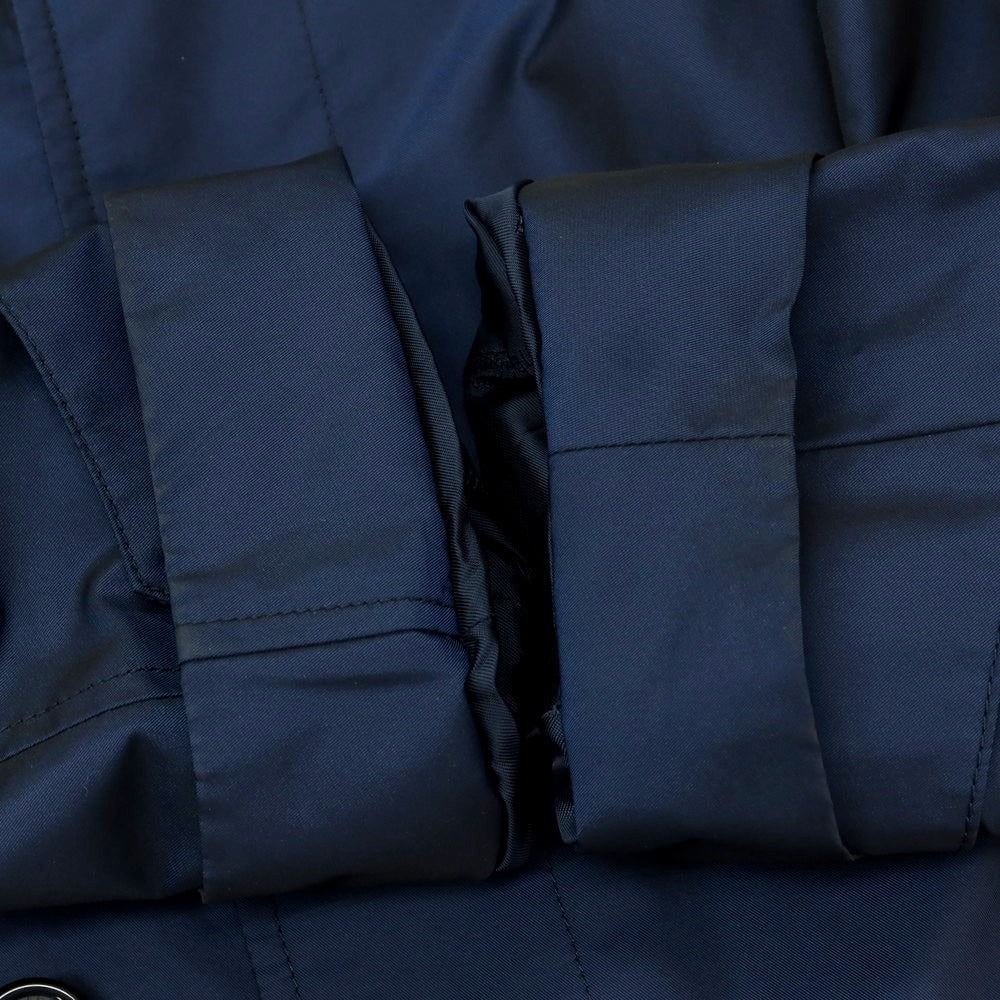 【中古】アクアスキュータム Aquascutum ナイロン ステンカラーコート ネイビー【 38 】【 状態ランクC 】【 メンズ 】
