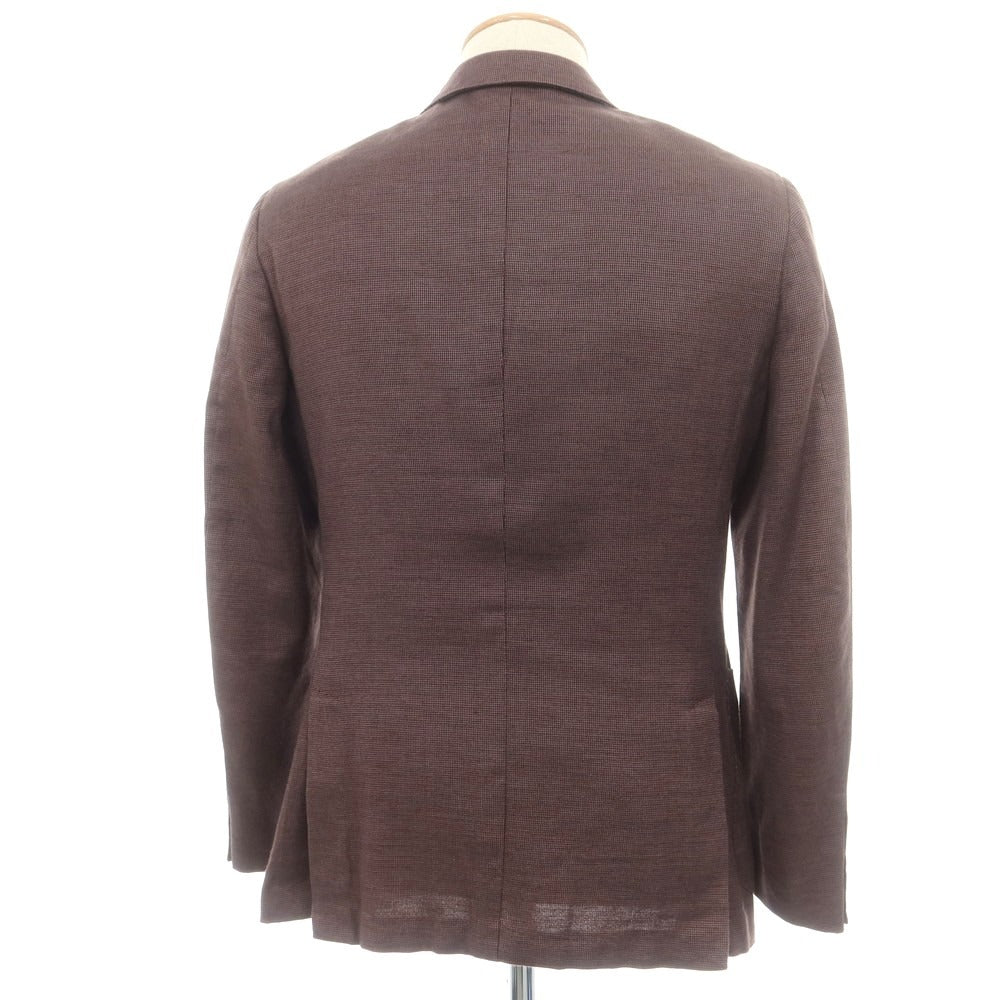 【中古】エルメネジルドゼニア Ermenegildo Zegna ウールレーヨンカシミヤ テーラードジャケット パープル【 44 】【 状態ランクC 】【 メンズ 】