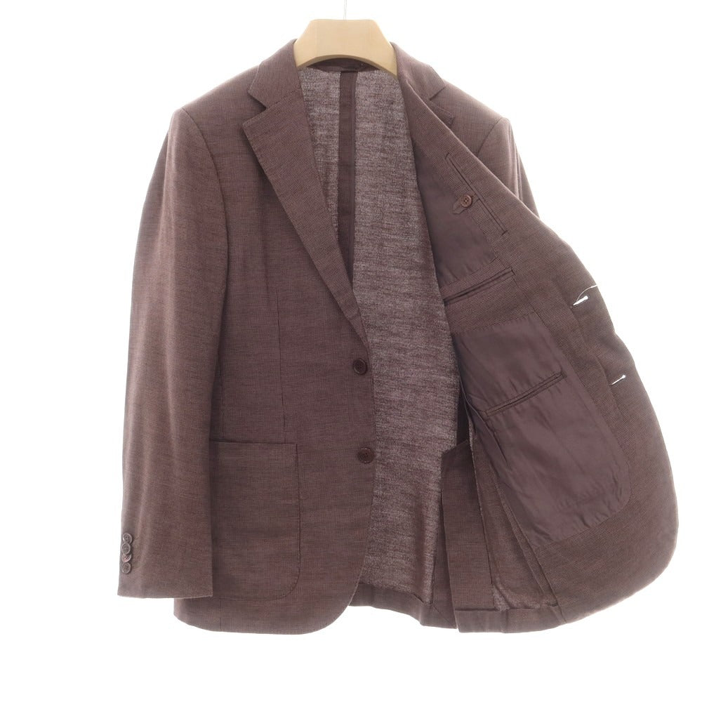【中古】エルメネジルドゼニア Ermenegildo Zegna ウールレーヨンカシミヤ テーラードジャケット パープル【 44 】【 状態ランクC 】【 メンズ 】